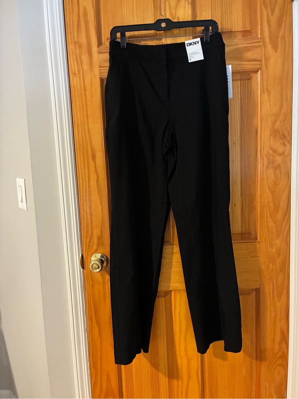 DKNY Black Women's Dress Pants - Straight Leg